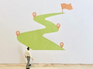 目標設定と達成のイメージ